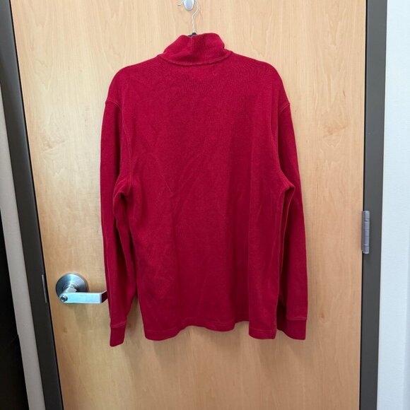 Ralph Lauren Red Quarter-Zip Pullover Men’s L - Picture 4 of 4